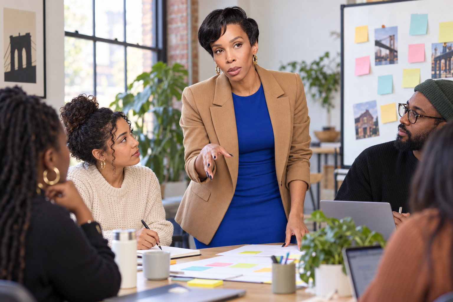 A mentor leading a collaborative workshop